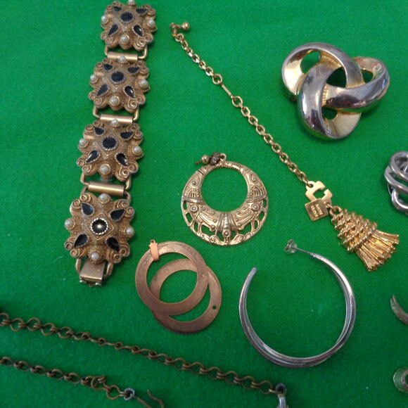 RETRO VINTAGE JEWELRY Parts & Pieces Lot - Picture 10 of 14